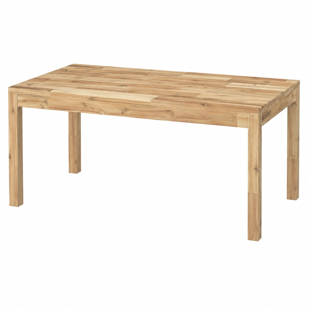 Schreibtisch – 140 × 50 × 4 cm, rechteckige Form, aus Massivholz