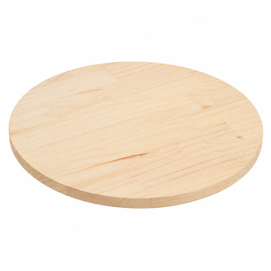 Beistelltisch – 90 × 3 cm, runde Form, aus Massivholz und Kiefernholz
