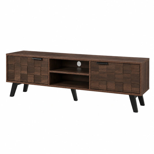 TV-Schrank – 160,5 × 35,5 × 45 cm, moderner Stil, mit Stauraum, mit mehreren Türen, für Wohnzimmer